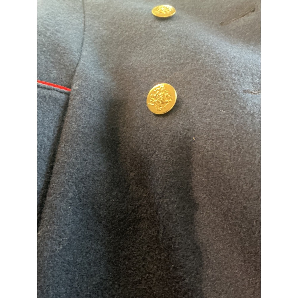 Vintage Rothschild Girls Peacoat Wool Coat 6 Sailor Navy Blue Military Classic - Picture 5 of 13